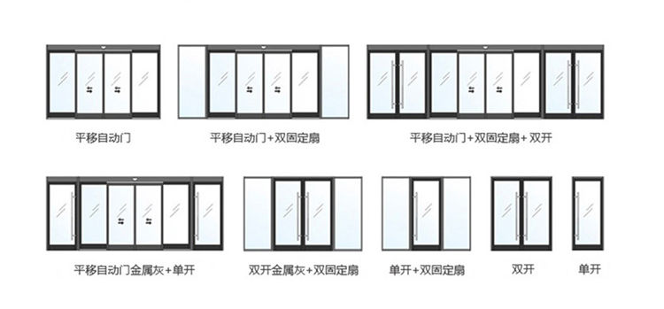 單開(kāi)、雙開(kāi)自動(dòng)門(mén)樣式圖片